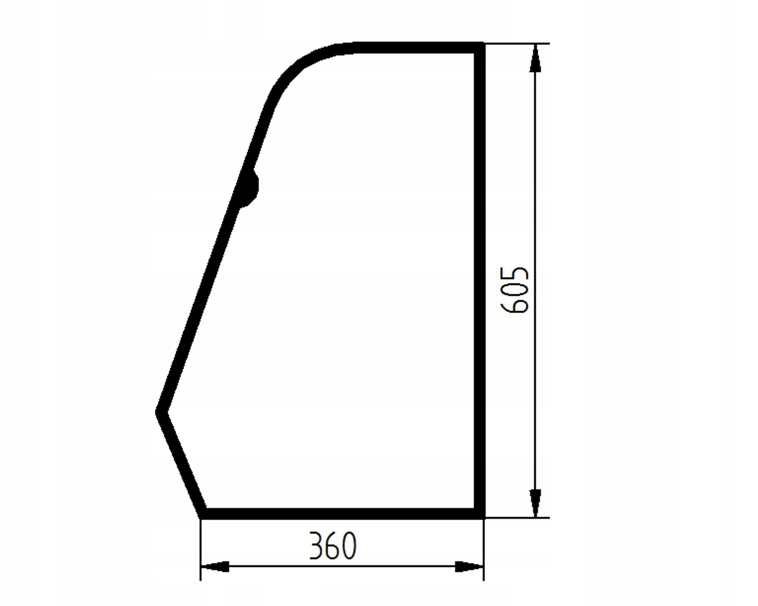 sklo teleskopický nakladač Jcb dveře 827/30431