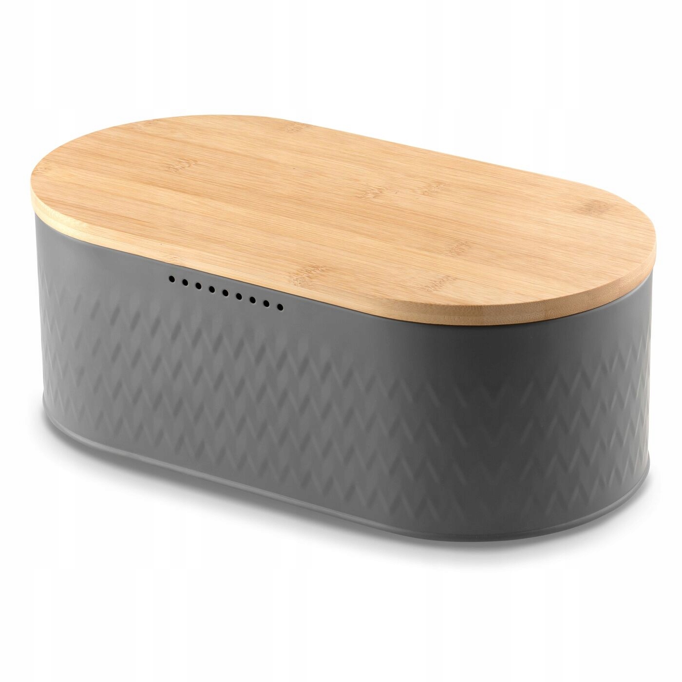 Szary CHLEBAK pojemnik na chleb DESKA DO KROJENIA Stan opakowania oryginalne