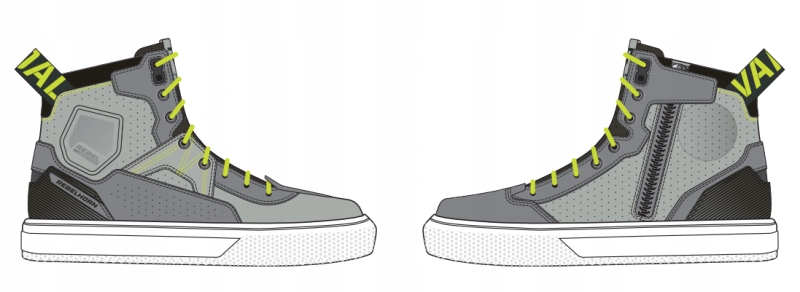 BUTY SKÓRZANE REBELHORN VANDAL MYSTERIOUS GREY/FLUO YELLOW 40 Rozmiar 40