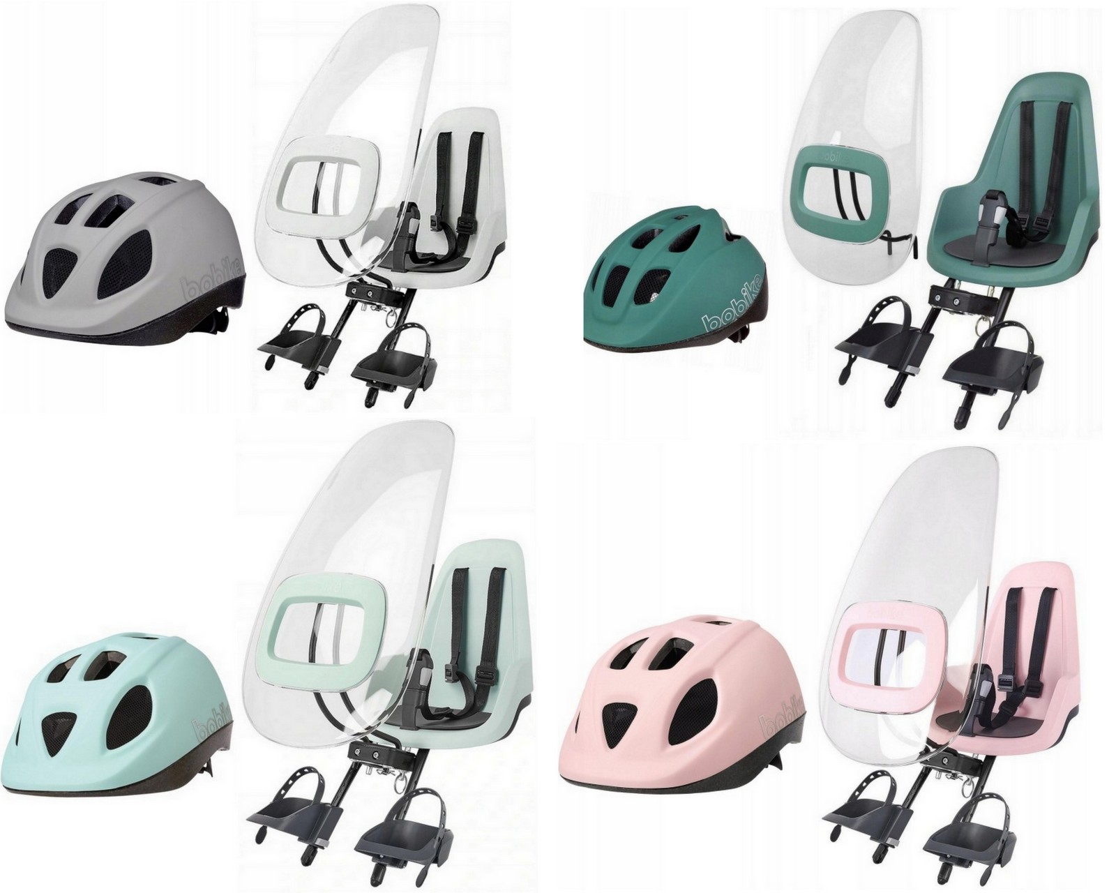 Fotelik rowerowy dla dzieci Go mini 9-15kg Przód +osłona+kask