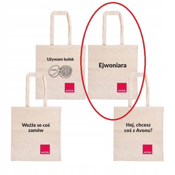 AVON Torba na zakupy bawełna "Ejwoniara" + GRATIS