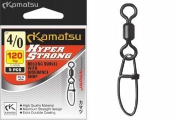 

5x Krętlik Z Agrafką Sumową, Sum Kamatsu 4/0 120kg