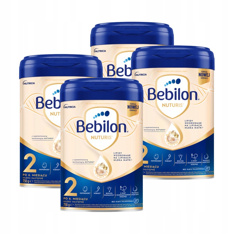 Bebilon Nuturis 2 mleko następne po 6. miesiącu Zestaw 6 x 750 g