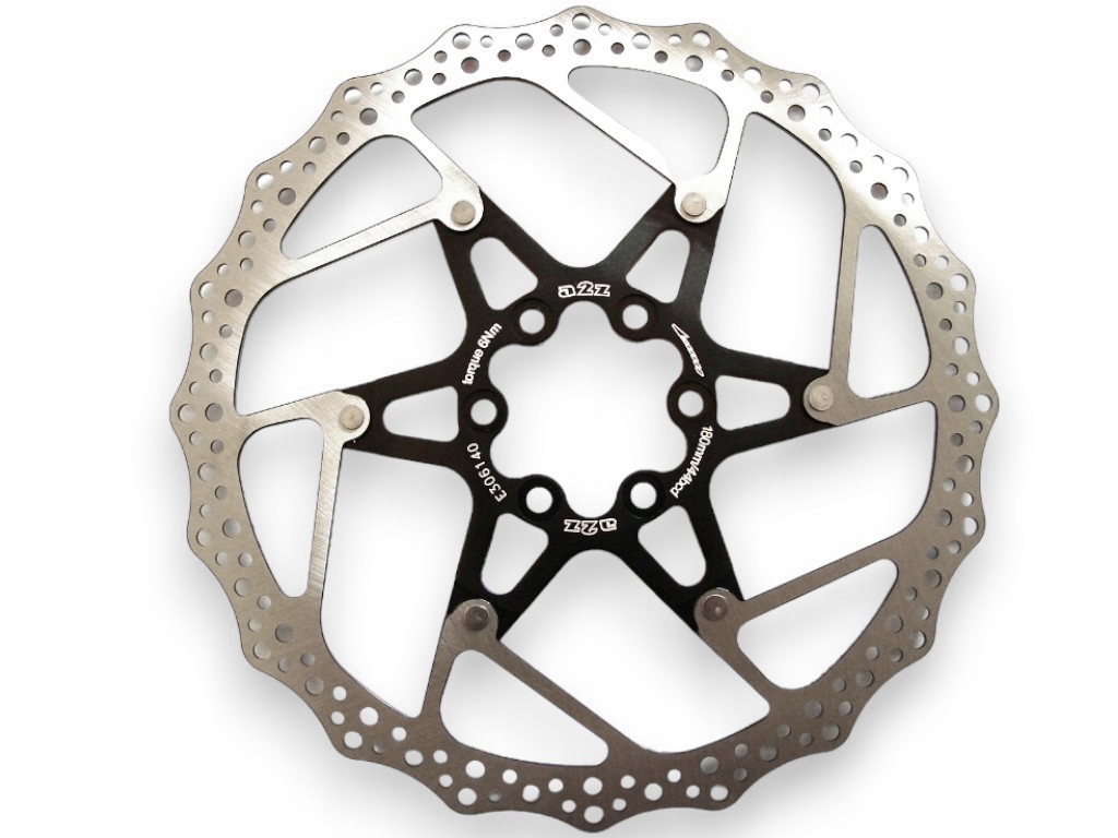 Mocna Rowerowa Tarcza Hamulcowa Aluminiowy Pająk A2Z Atd Black 180mm