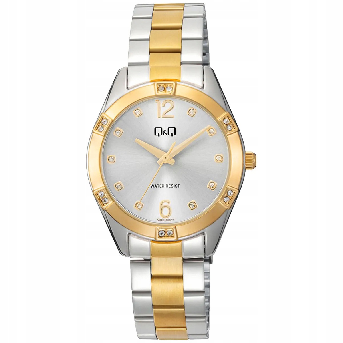 Dámské hodinky Qq Q83B-008P Zirkony stříbrné