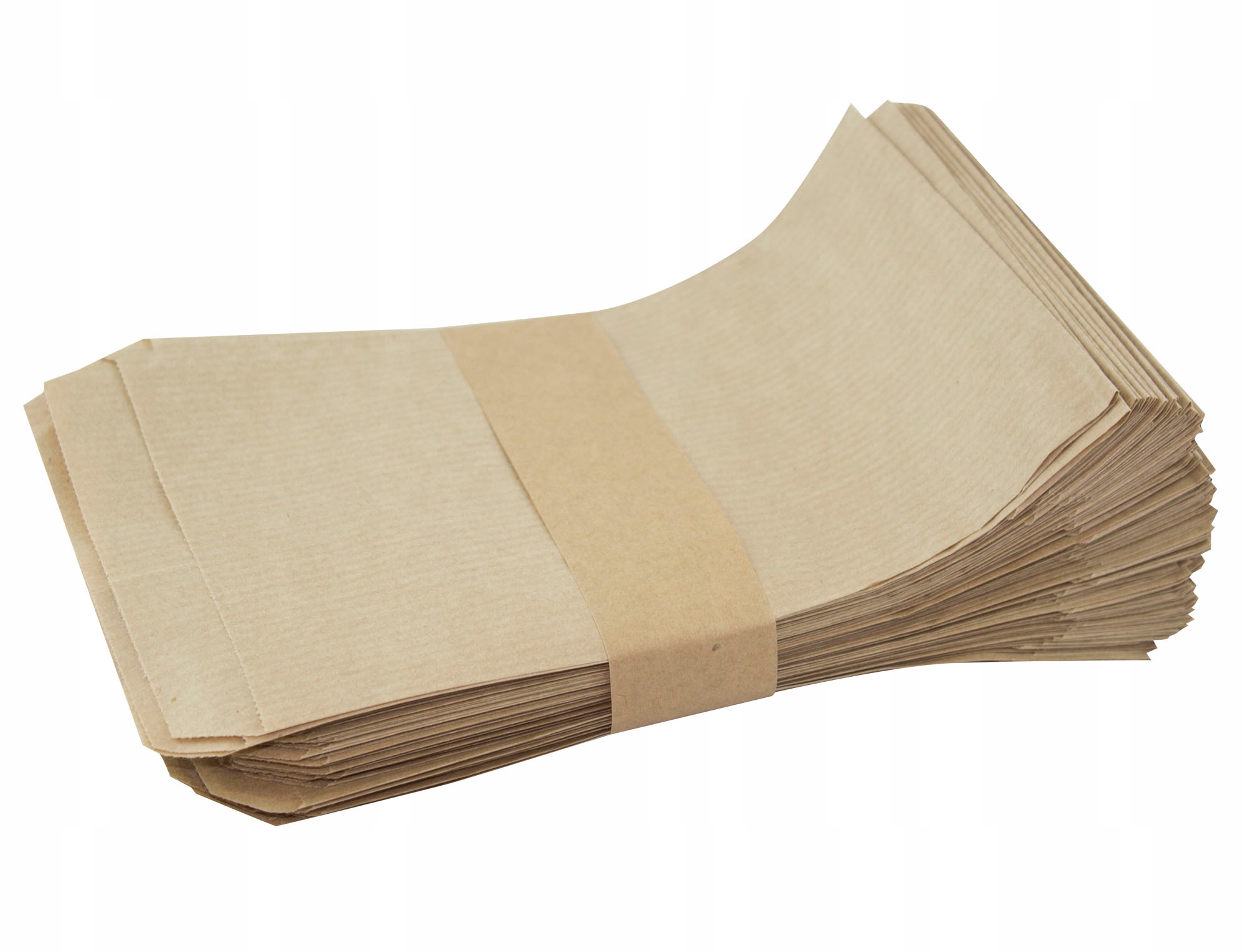 

Torebka fałdowa szara papierowa 10x5x17 100szt Eko