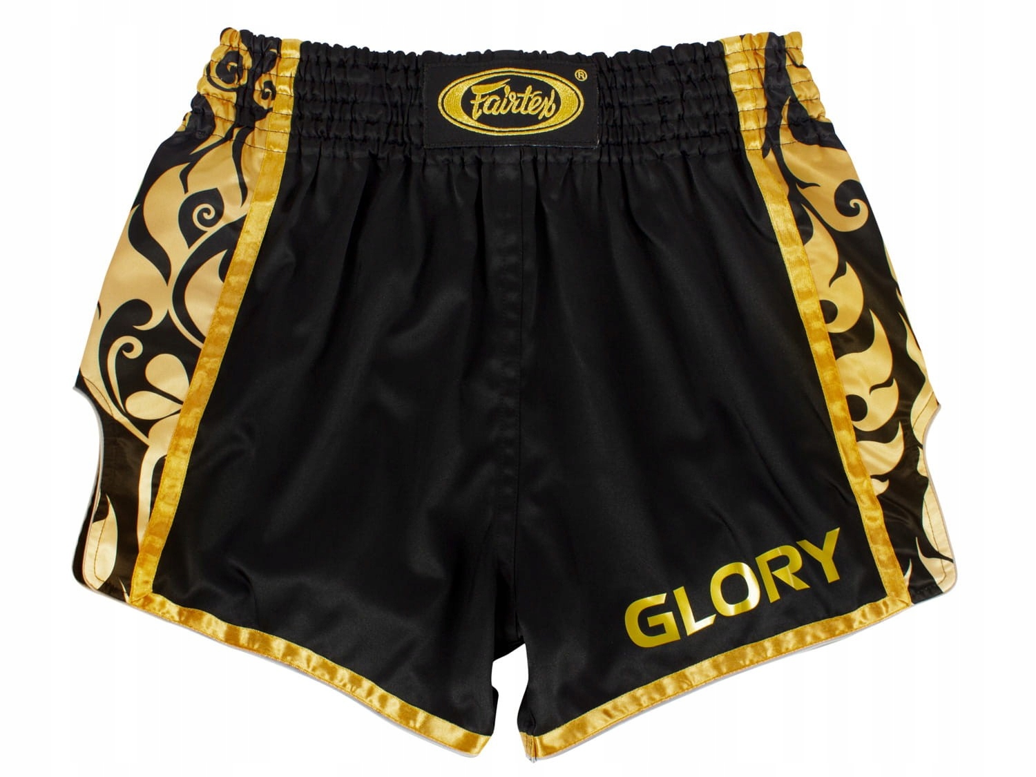 Spodenki Muay Thai Fairtex BSG1 Glory czarno-złote rozmiar M