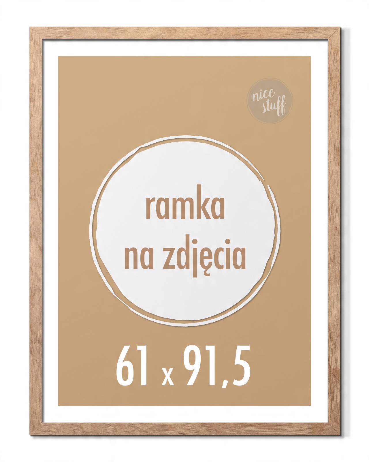 

Ramka na plakat 61x91,5 cm Ramki 91,5x61 brązowa