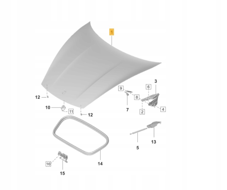 Капот Porsche Taycan