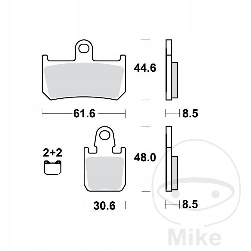 Brzdové doštičky predné Trw MCB795CRQ