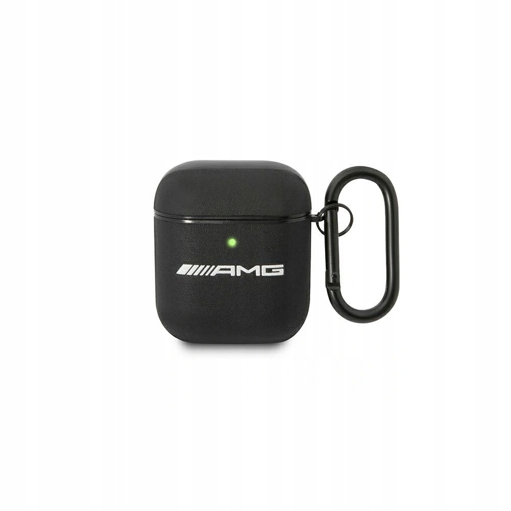 Pouzdro Mercedes Amg Apple AirPods Kožené Černé Pouzdro