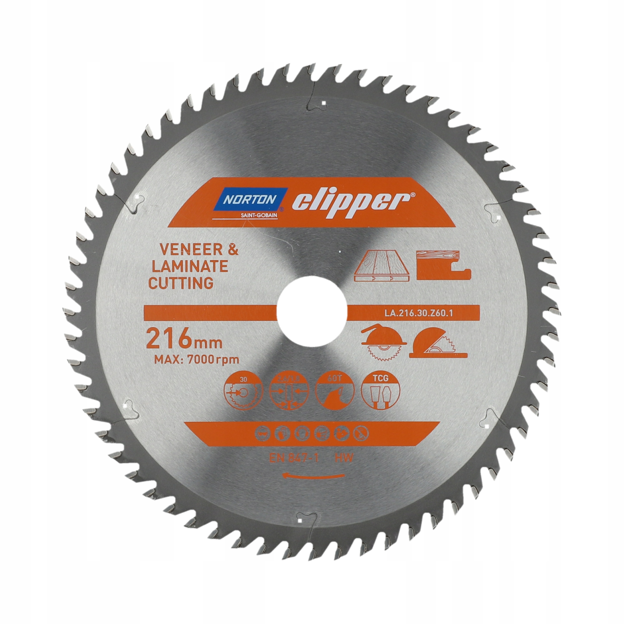 Kotouč Norton Pro Laminát 216 MMX30 T60 Clipper