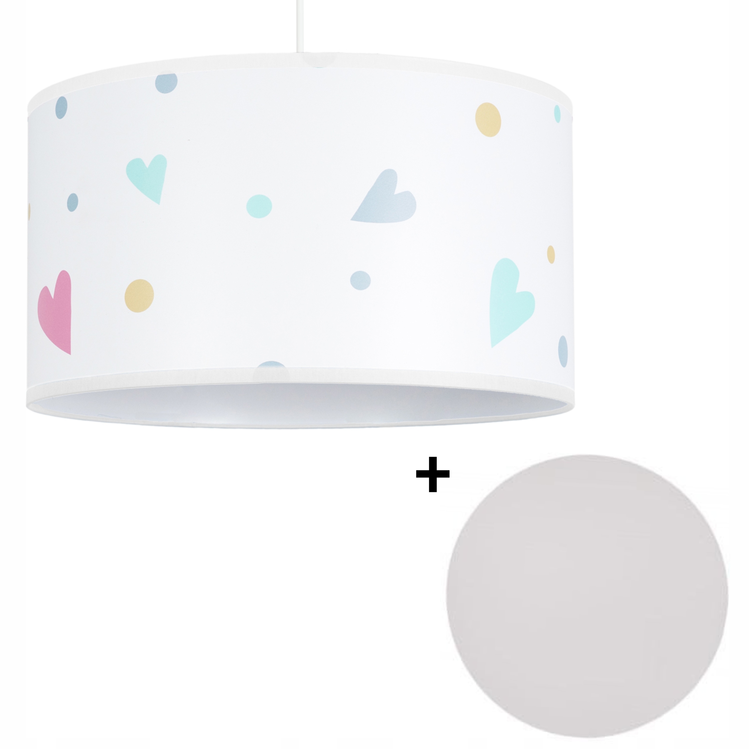 

Lampa wisząca żyrandol dla dzieci pastelowe serca