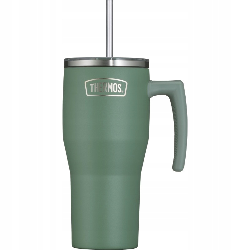 Termokubek z uchwytem Thermos Refreshing matowo zielony 0,85l