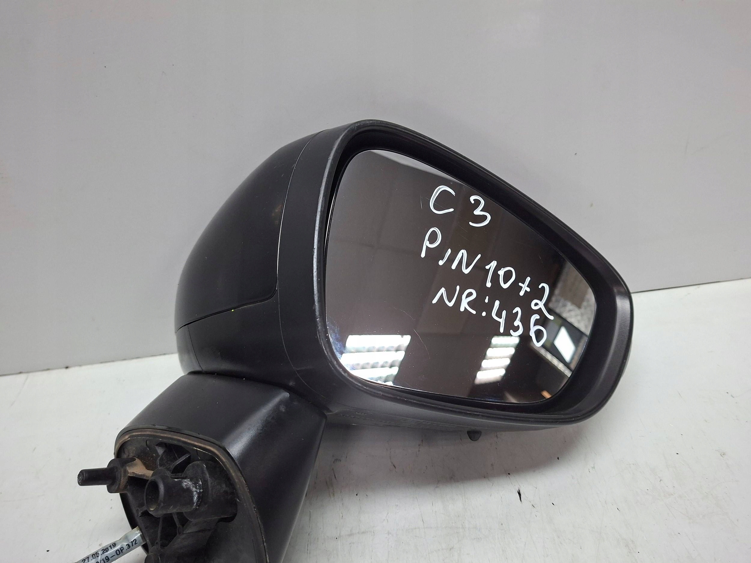 mirror exterior right CITROEN C3 AIRCROSS 12 PIN 2016