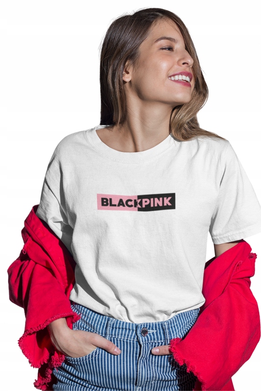 

Blackpink Koszulka Damska Black Pink Kpop Biała 2