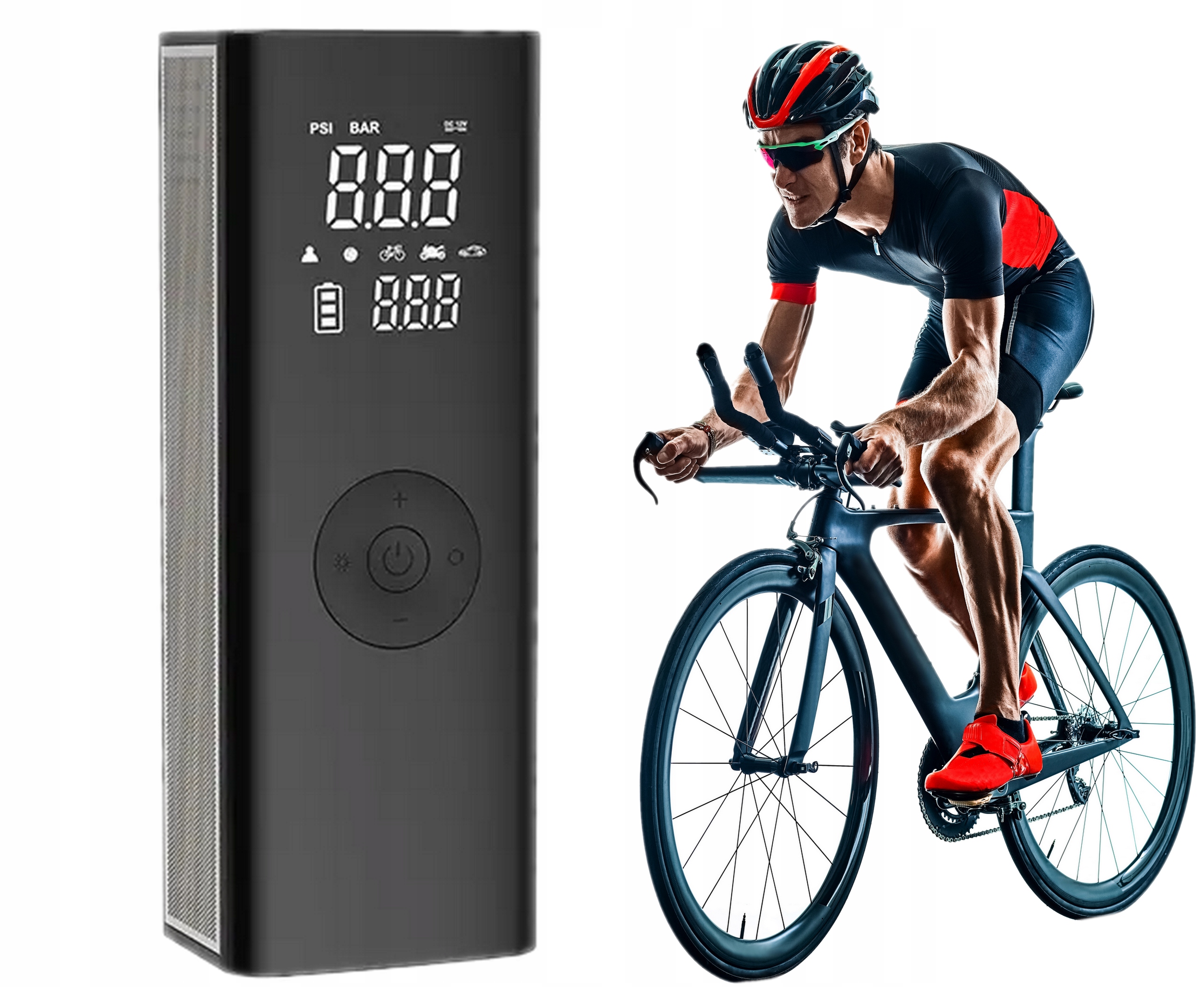 Автомобильный компрессор беспроводной насос велосипед м