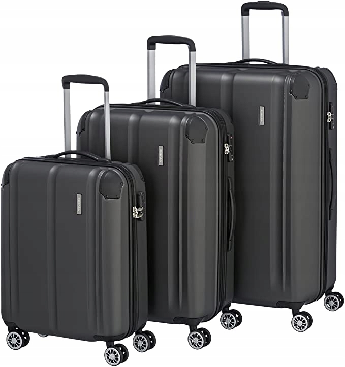 Sada kufrů L/m/s Travelite City Antracit