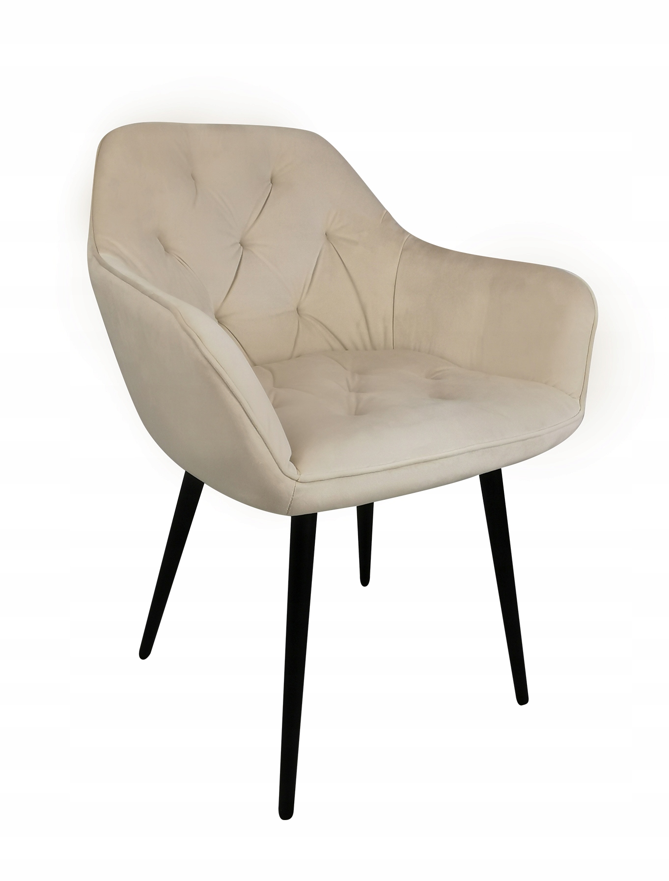 KRZESŁO 2SZT JADALNIA SALON NOWOCZESNE FOTEL KUBEŁKOWY GLAMOUR 2X BEŻOWE Kod producenta 2X Krzesło JULIA beż