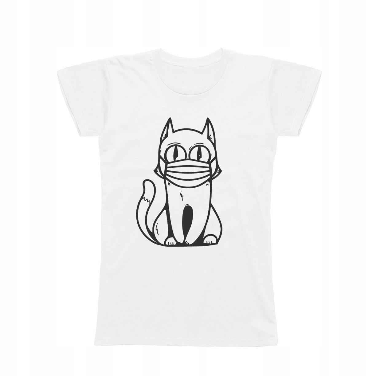 

L - Koszulka T-shirt Z Kotem Kot Śmieszny Prezent