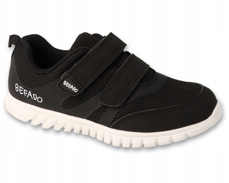 Buty dziecięce chłopięce Befado 516Y420 sportowe na rzepy czarne lekkie 31