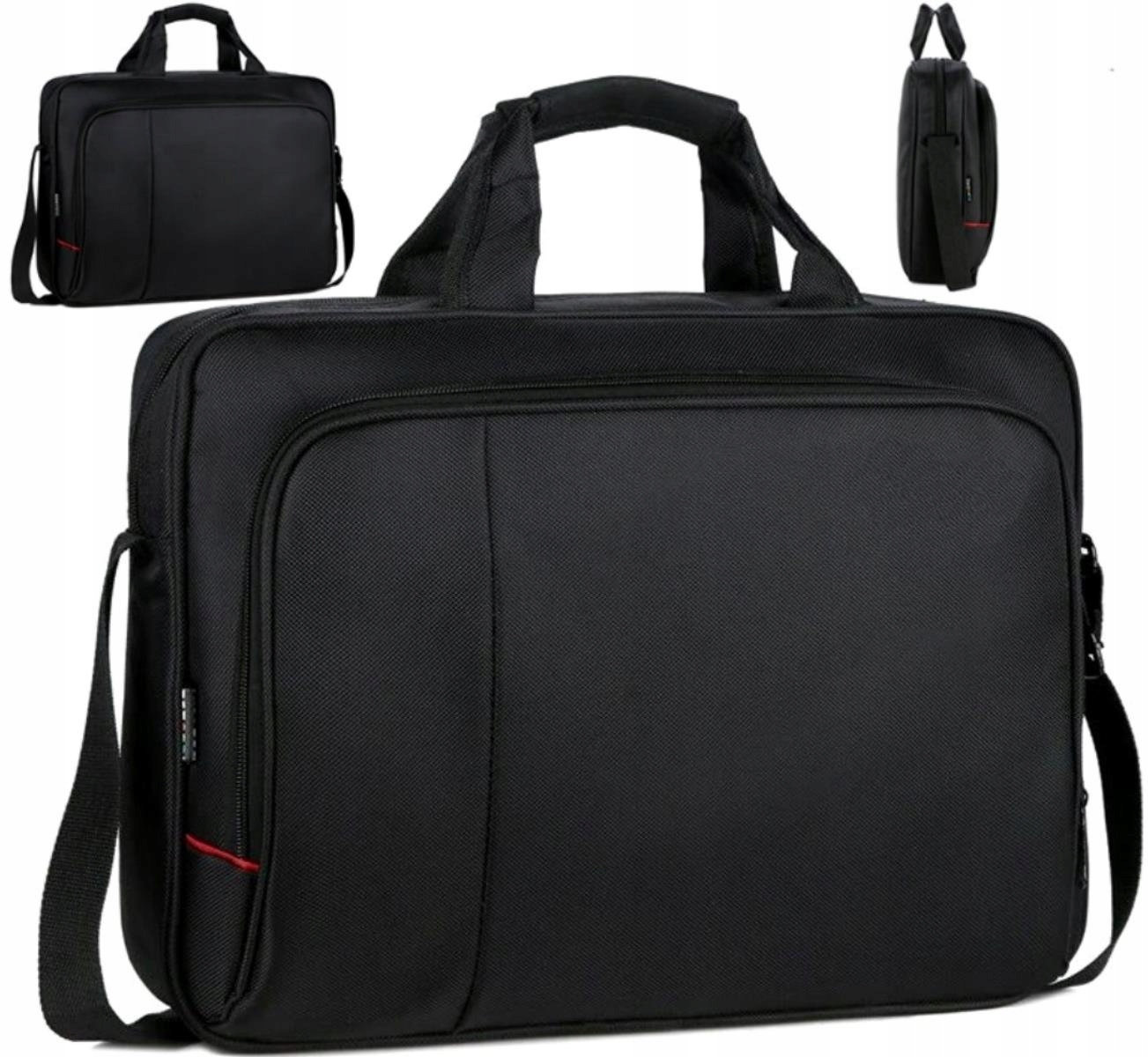 

Czarna Torba na laptopa ramię pokrowiec 15.6 etui