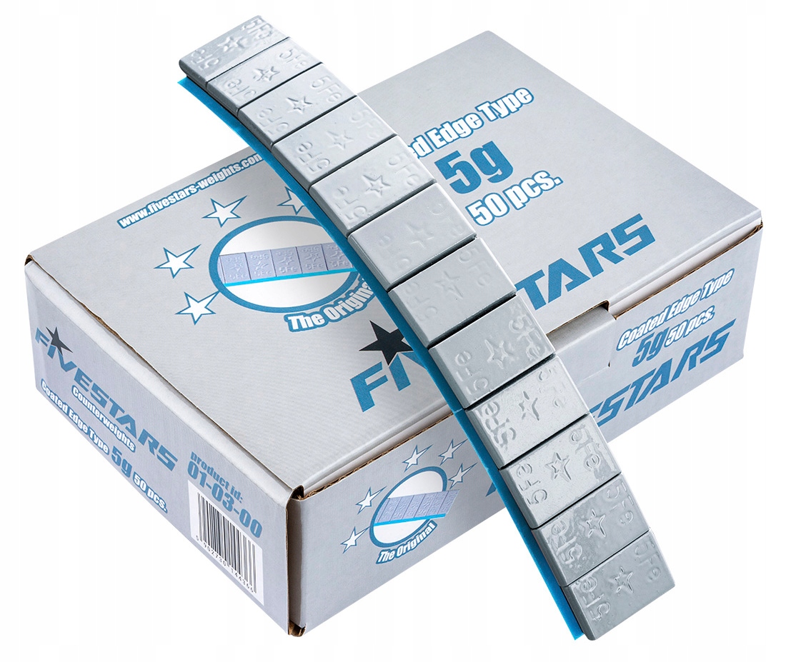 

Ciężarki Klejone do Felg Kół Powlekane 12x5g Szare