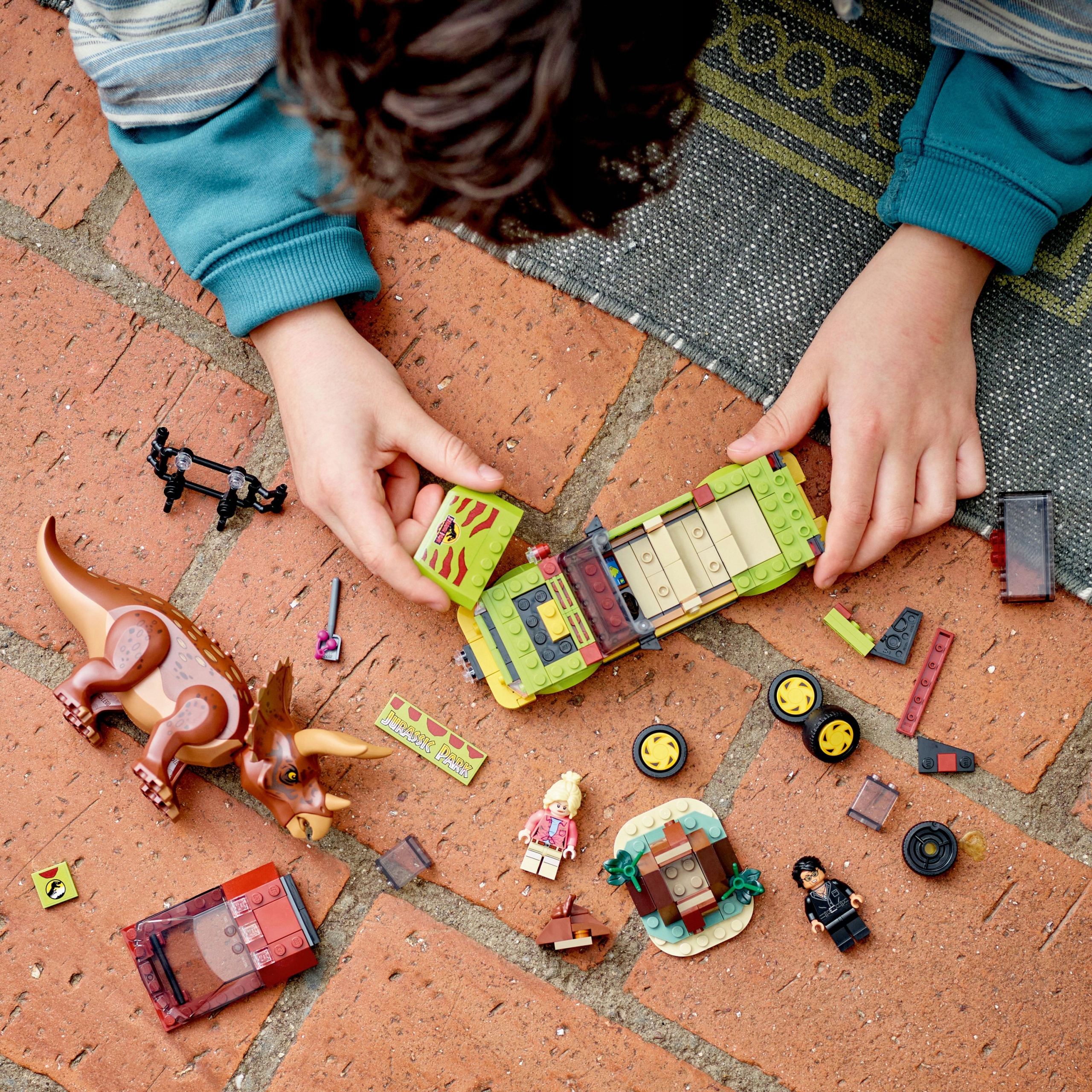 LEGO Jurassic World Badanie triceratopsa 76959 Marka LEGO