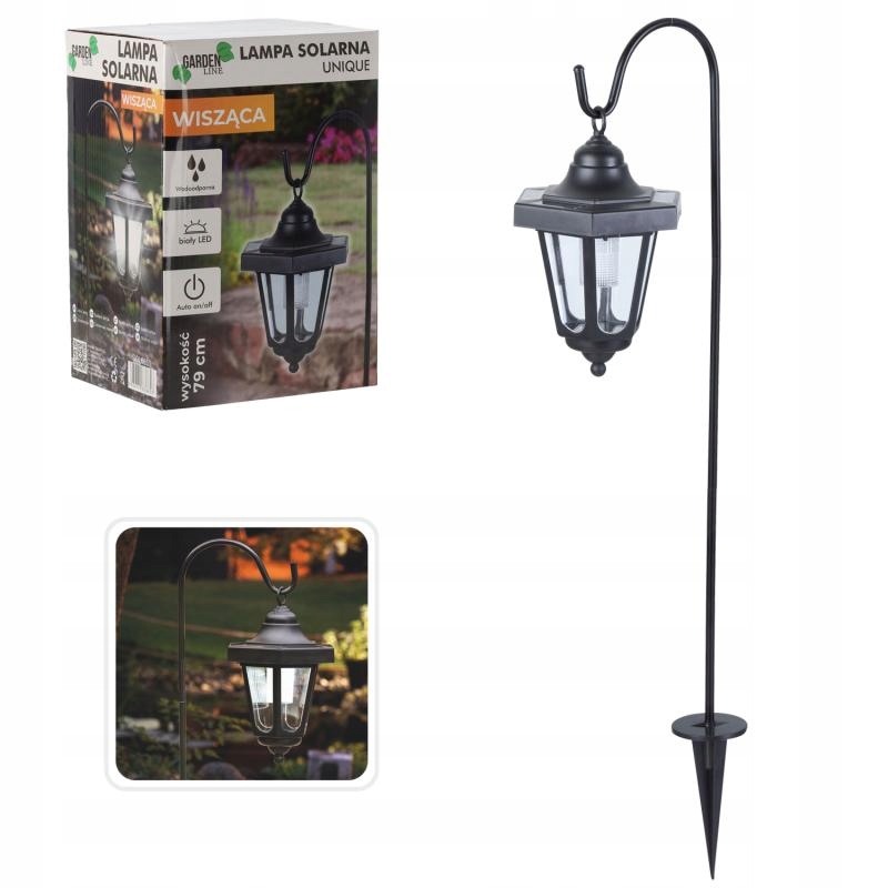 

Lampa Solarna Wisząca Wysoka 79CM Latarnia