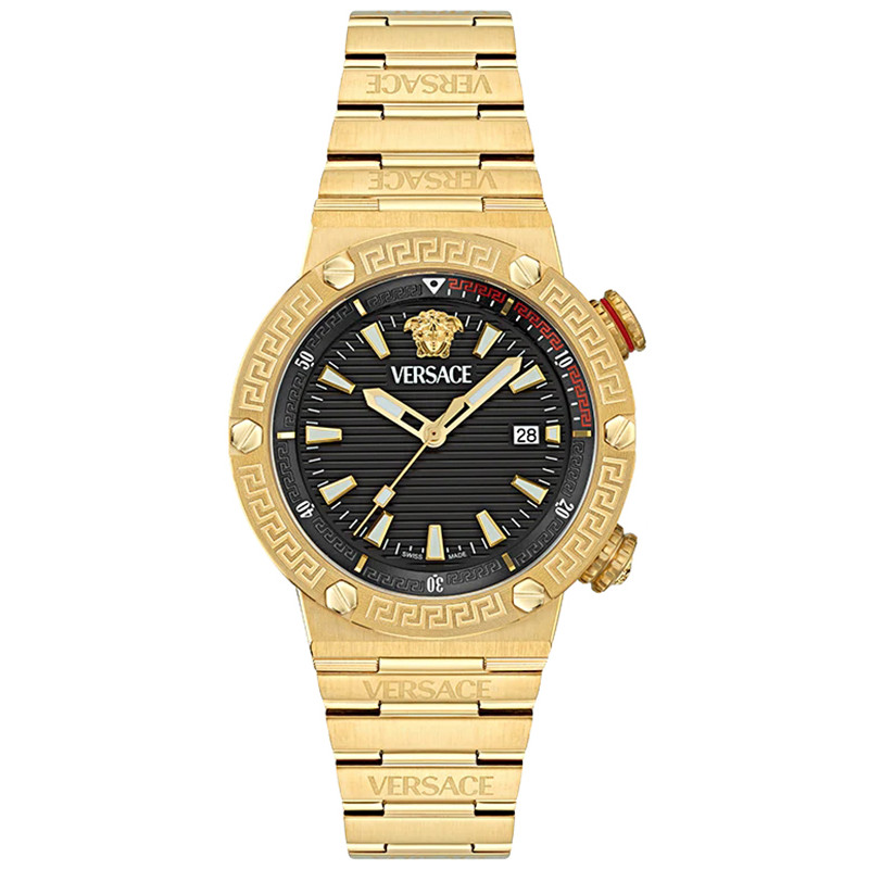 Pánské Hodinky Versace VE8G00624 zlatý náramek