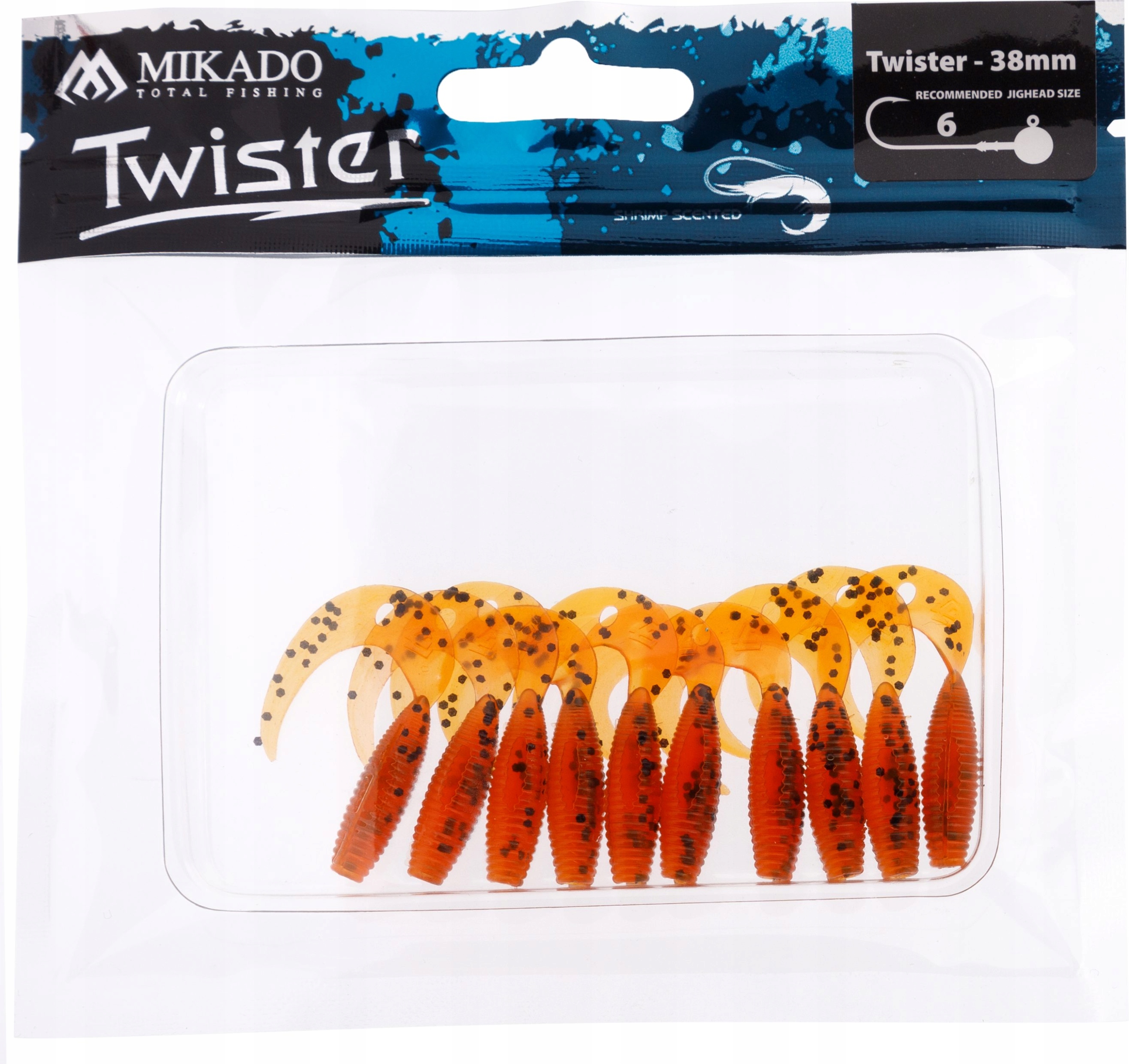 Mikado Łowne Twistery 3,8CM 10 Szt Pt New