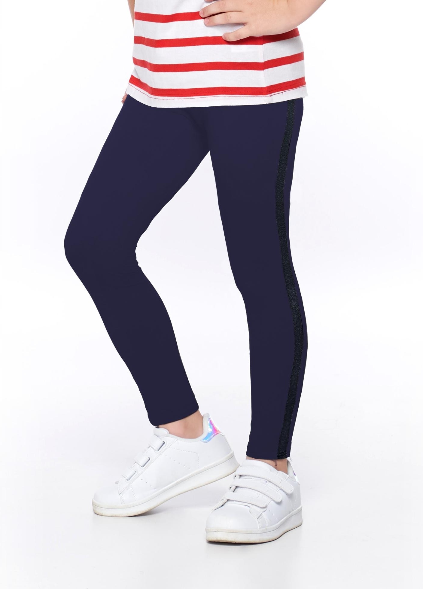 

Legginsy Getry Dziewczęce z Lampasem 110/116 Moraj