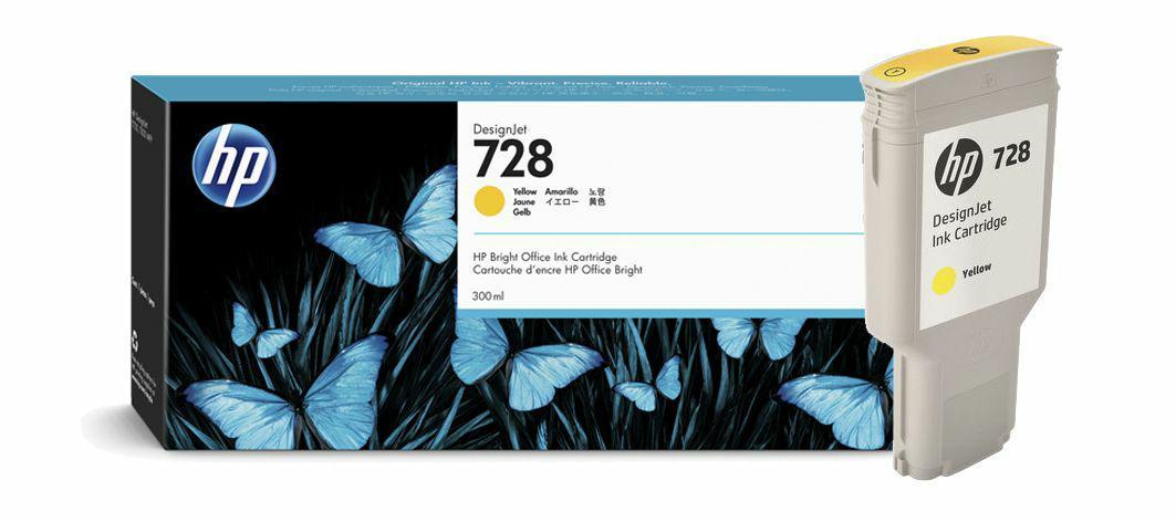 Tusz Hp 728 Yellow F9K15A 300 ml