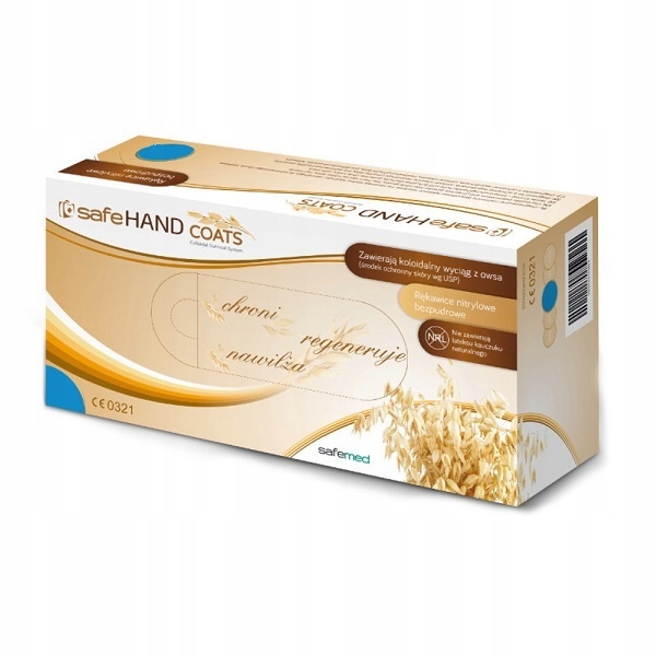 

Rękawiczki z owsem szare, niesterylne 100 szt. L