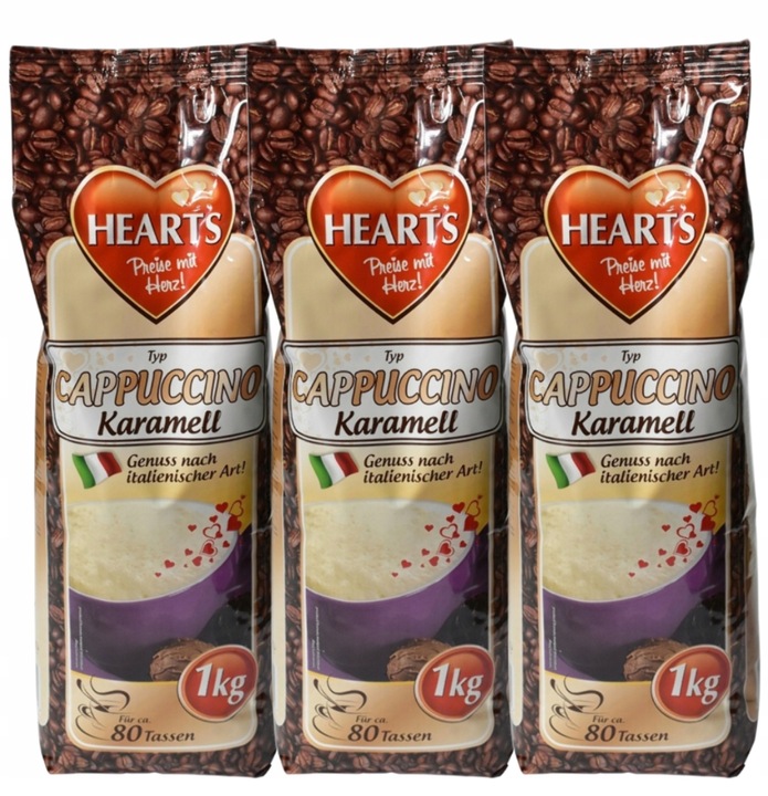 Levně Káva Hearts Cappuccino Karamell 3 kg
