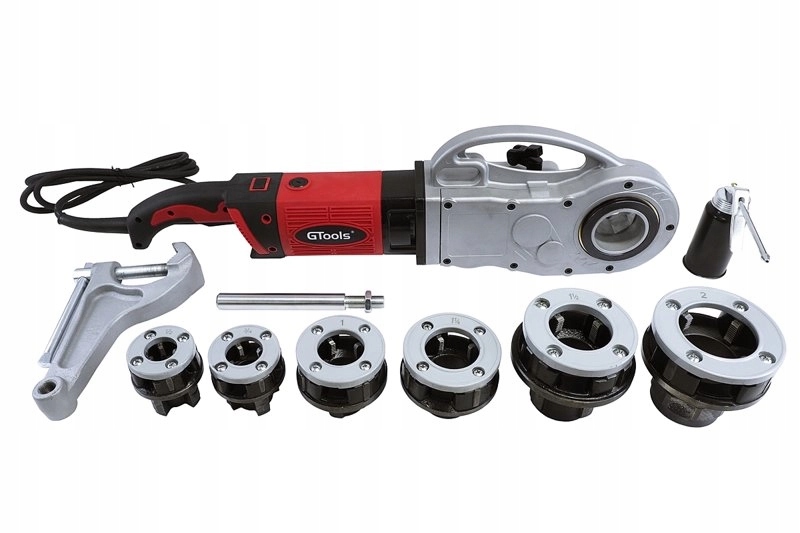 Elektryczna gwintownica ręczenia do rur GTools G-Tronic 6 głowic do 2" cali