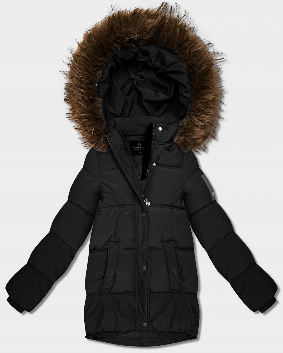 Bunda Puffer KK60609 Černá M (38)