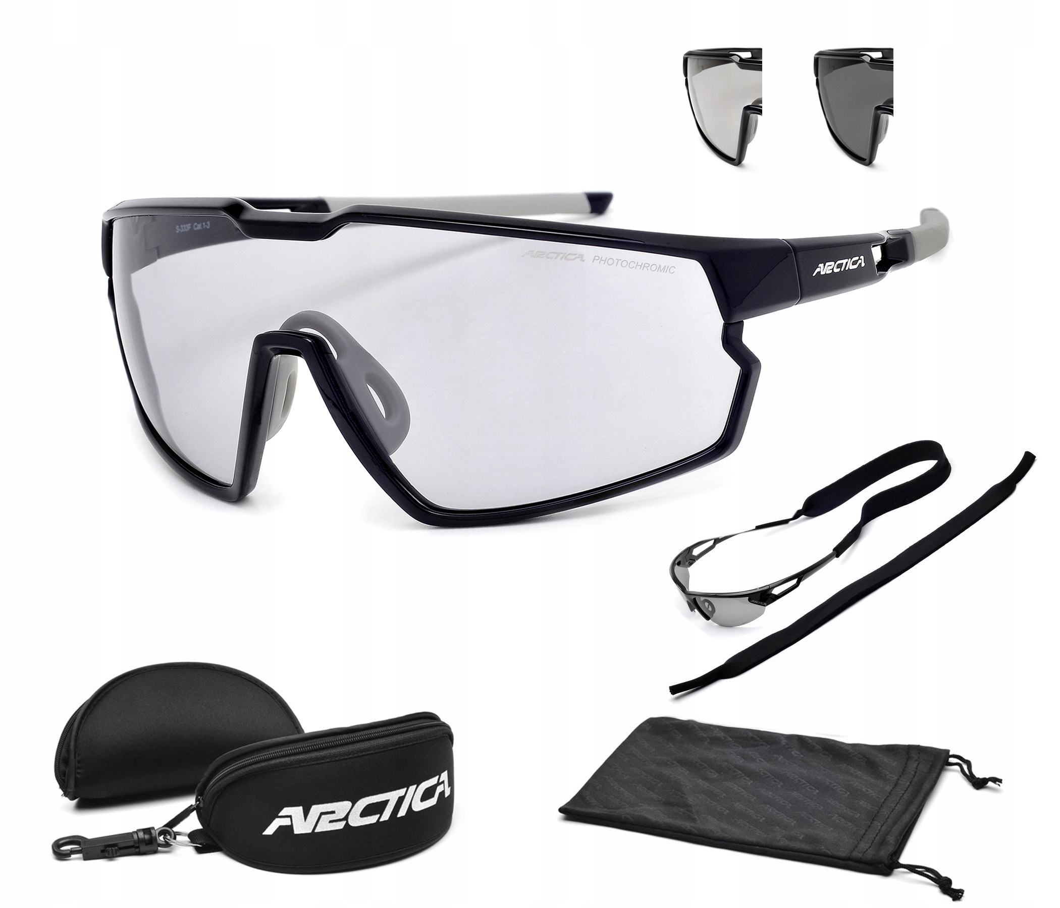 Arctica S-333F Fotochromatické 1-3 Sportovní Cyklistické Brýle Fotochromatické UV400