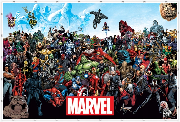 Marvel Hulk Iron Man Spider Man - plakat 91,5x61cm Marka Pyramid International