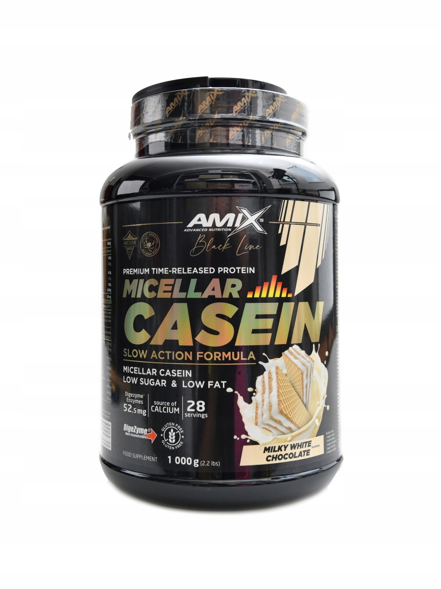 Amix Black line Micellar casein 1000 g milky white chocolate