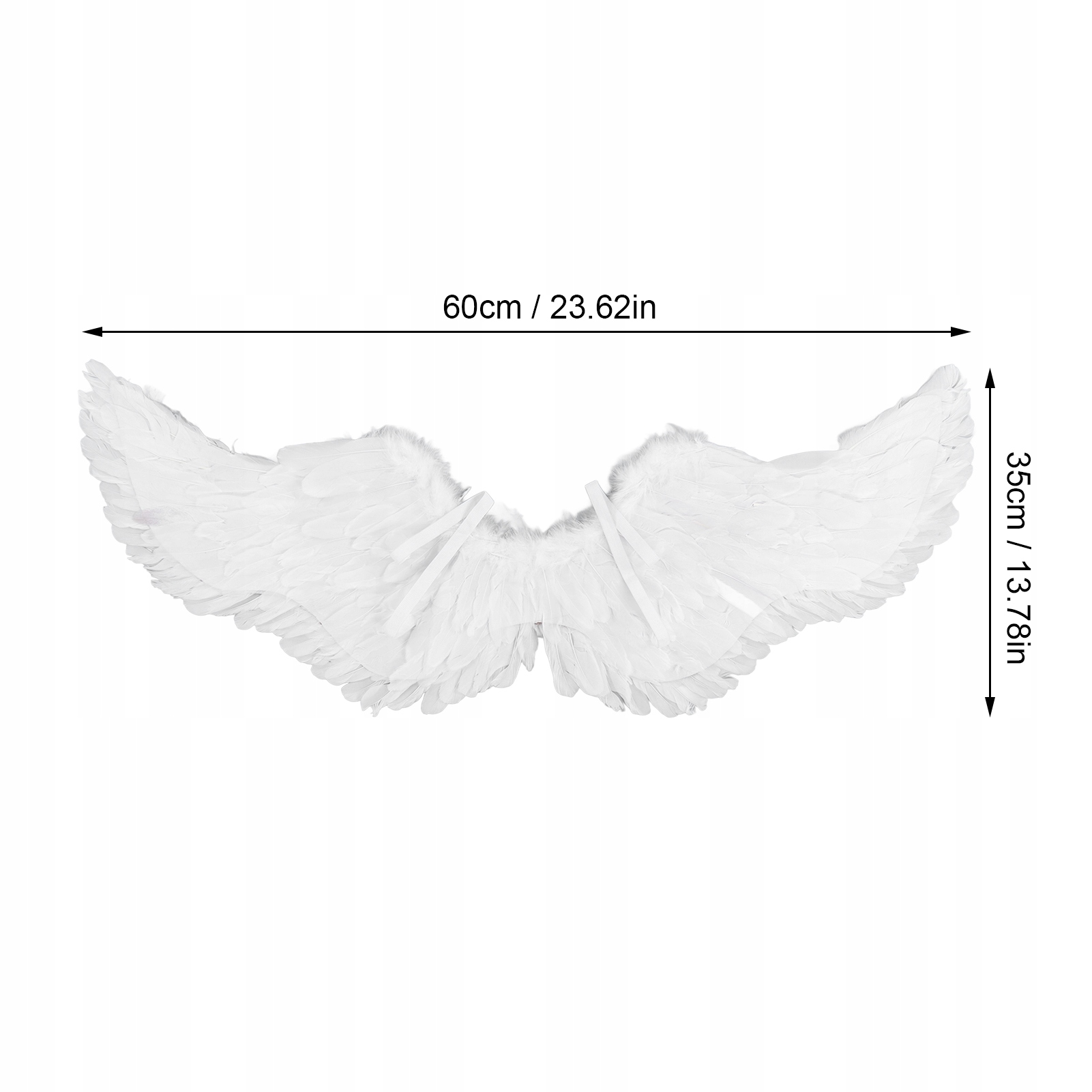 ANIOŁA SKRZYDŁA Z PIÓR 60x35cm BIAŁA Okazje uniwersalny