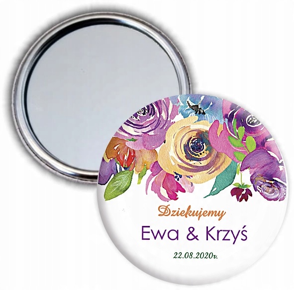 

Lusterko button podziękowania dla gości DUŻOwzorów