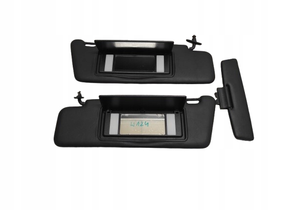 MERCEDES E W124 84- 4MATIC DASZKI PRZECIWSŁONECZNE PODŚWIETLANE CZARNE