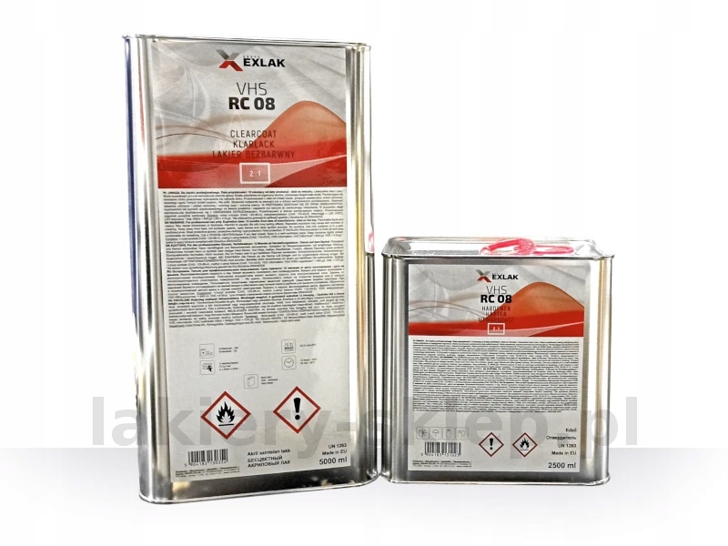 Lakier Bezbarwny VHS RC08 + Utw. (7,5L) EXLAK