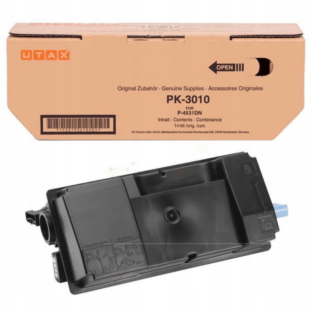 Nowy Toner 1T02T90UT0 PK3010 Black Utax P-4531 P-4536 P-5031DN