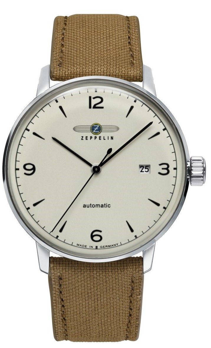 Nový Originální Pánské hodinky Zeppelin 8064-5_N Hindenburg Automatický pásek