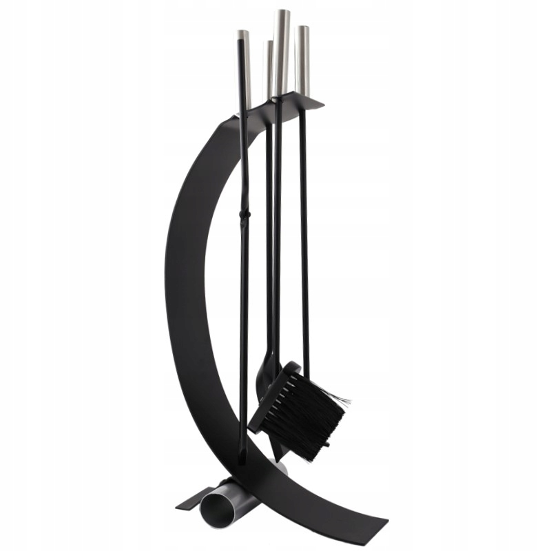 Krbové Potřeby Sada Pro Krbová Kamna 5V1 Příslušenství Nerezová Černá