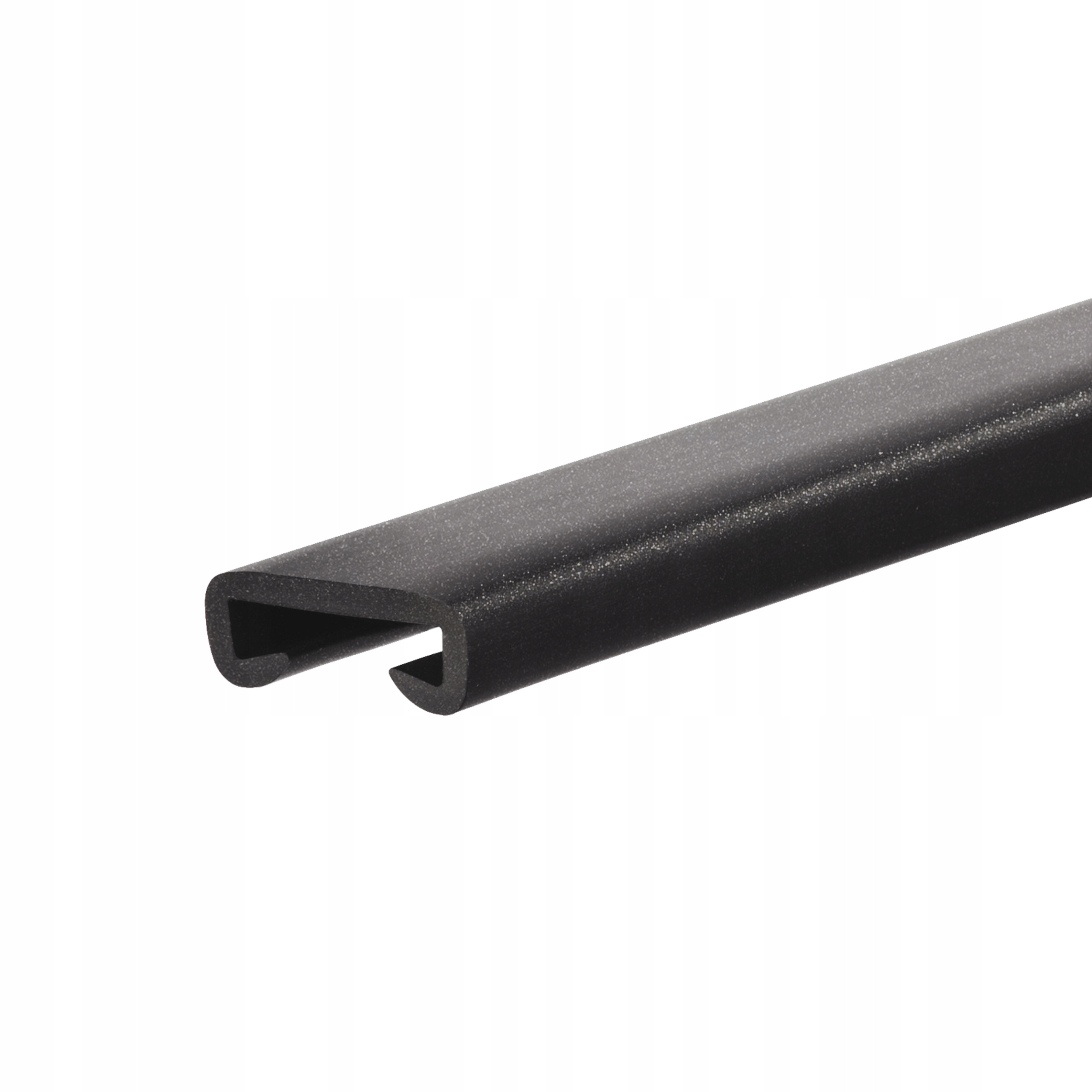 Pvc zábradlie Premium, zábradlie 40x8 mm čierne/strieborné 1 m