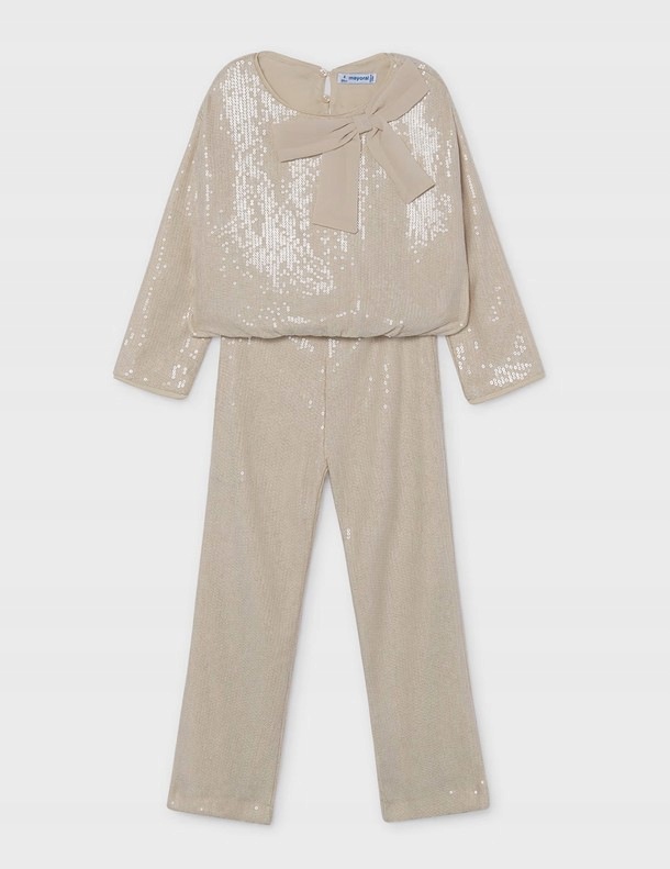 Mayoral 4528.085 Komplet spodnie i bluza z cekinami Tofu 110