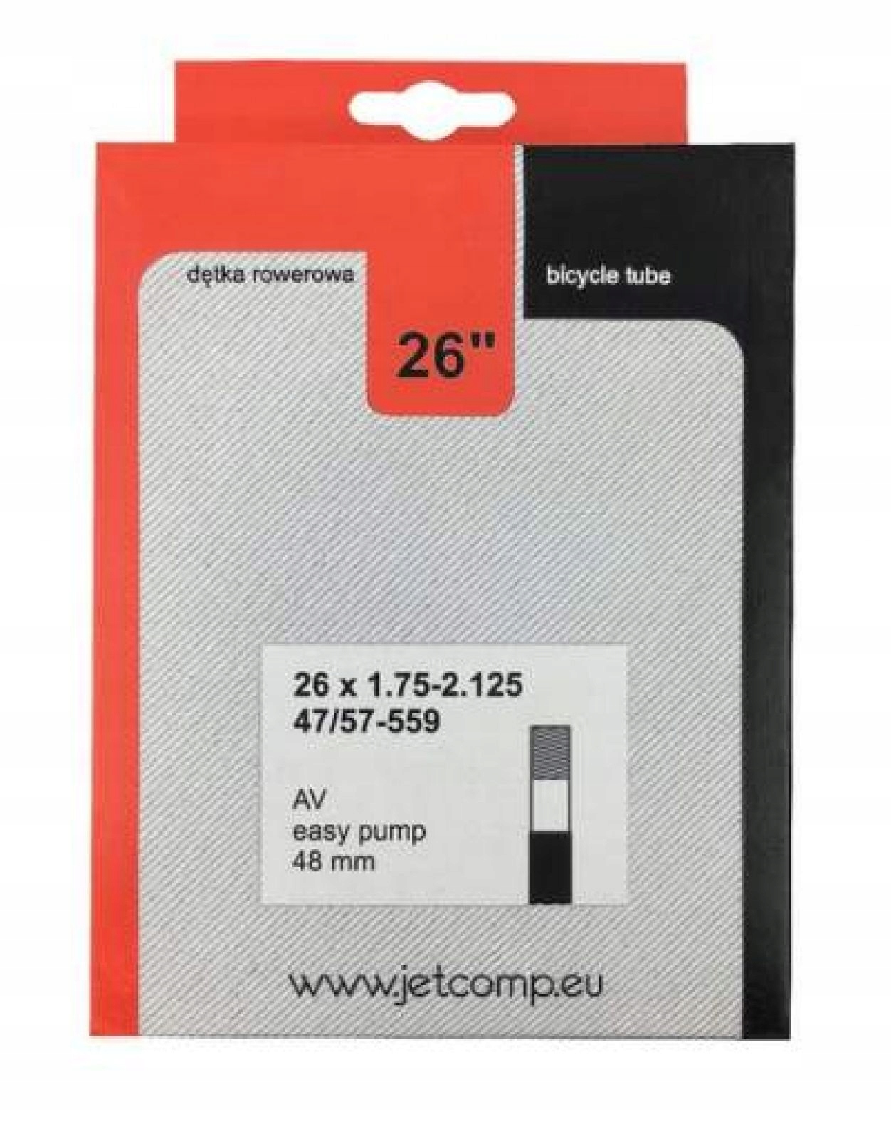 

Dętka rowerowa Grl 26 x 1,75/2,125 47/53-559 AV48